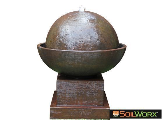 Volcano Solar Fountain - Charcoal